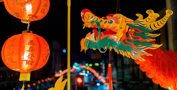 Chinese New Year dragon lantern