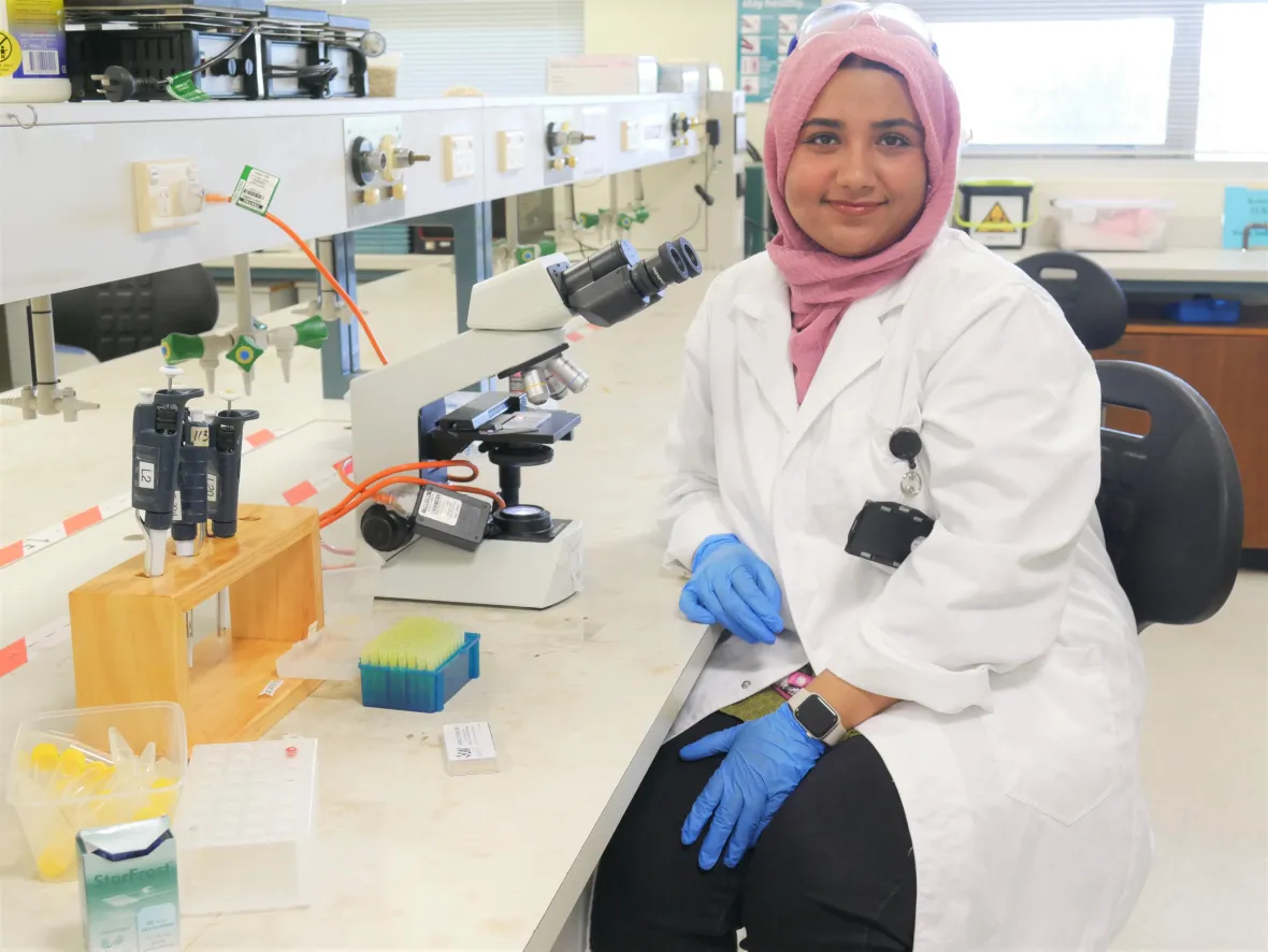 Hamdullah Lab Hajrah hopes to take her laboratory skills to remote NT | Charles ...