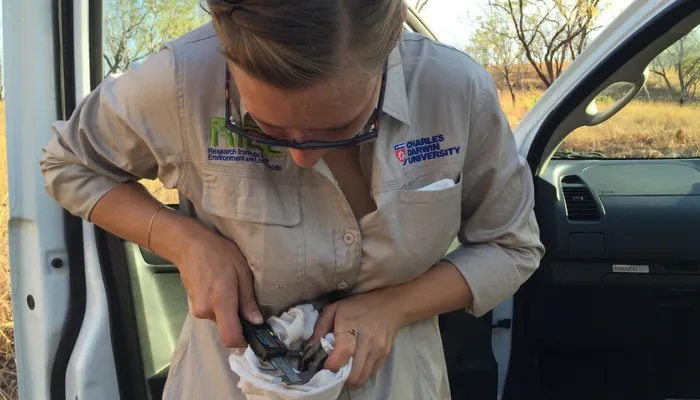 CDU Student Alyson on field field trip 