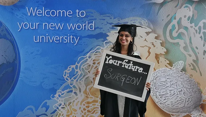 Ishita at graduation