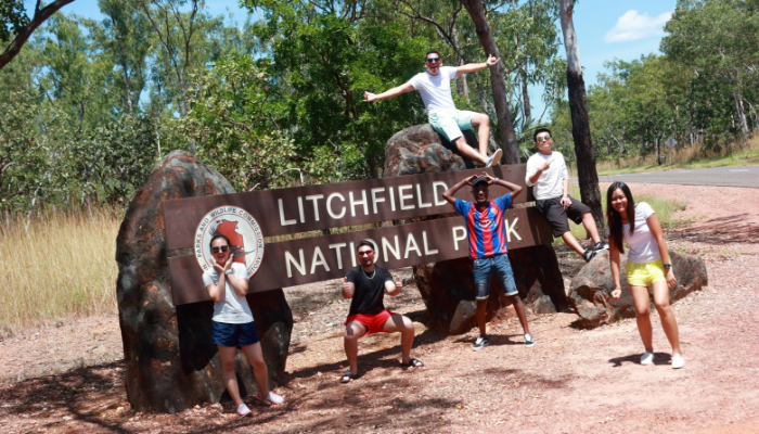 Tatenda and friends at Litchfield National Park