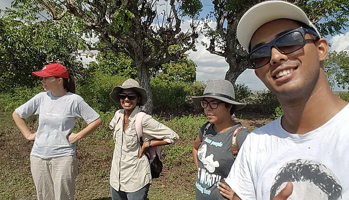 CDU student Bijay Lamsal with his peers