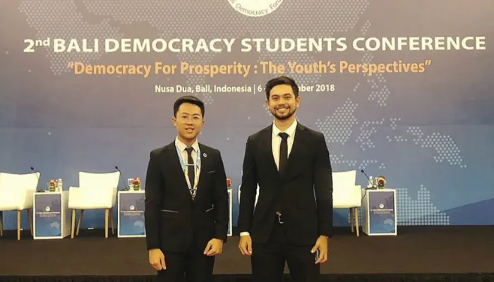 Max during a youth conference