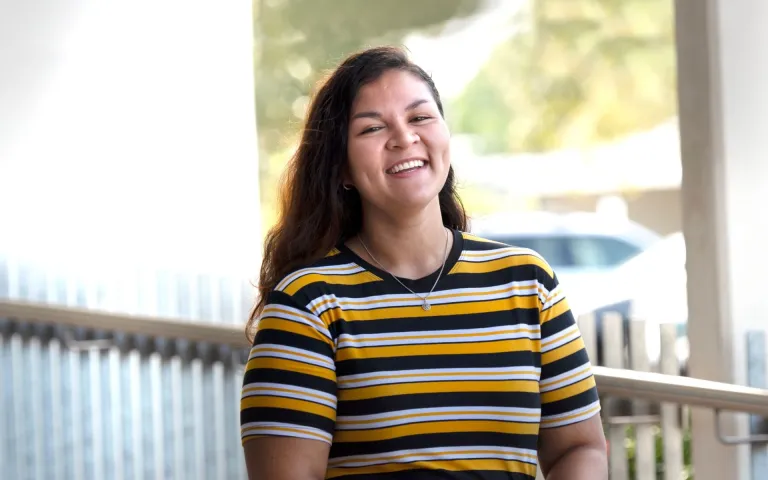 CDU student Muriel Scholz smiling at the camera