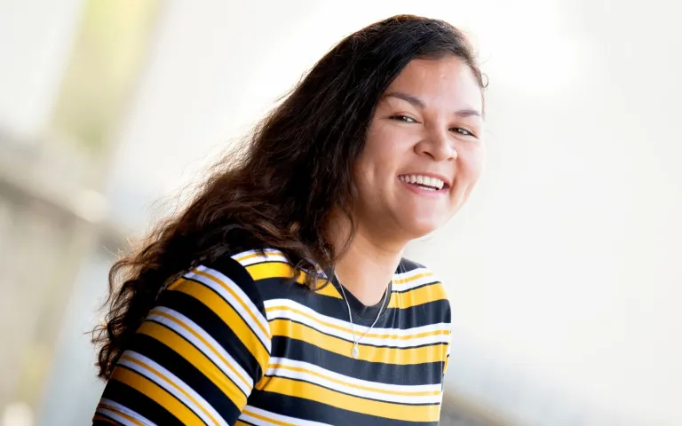 CDU student Muriel Scholz smiling at the camera