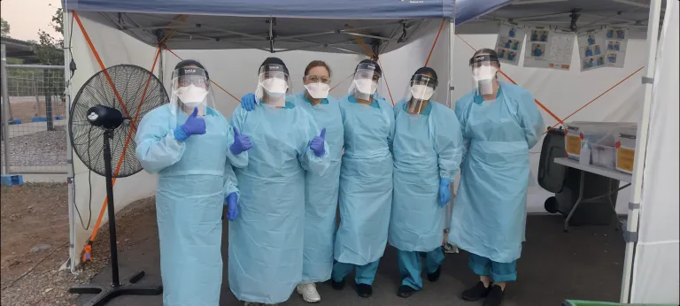 Nursing graduate Jessica Lacey working at Howard Springs