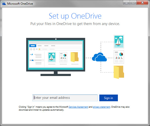 OneDrive setup 1