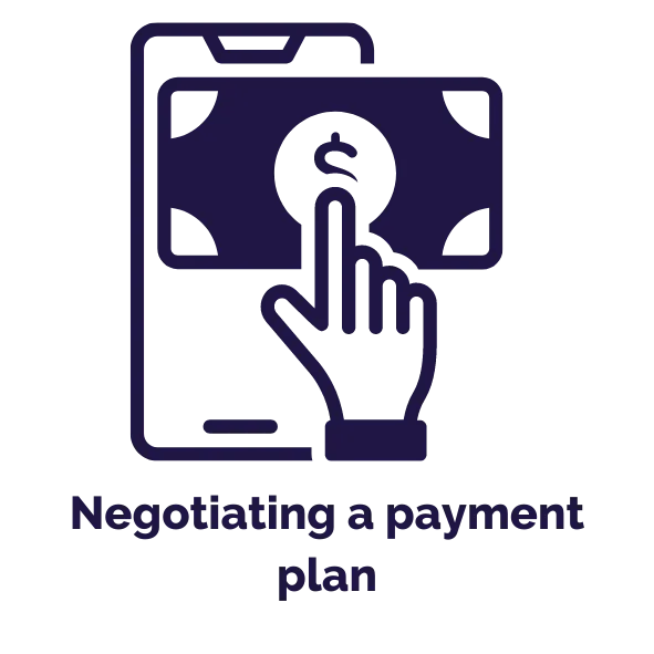 Negotiating a payment plan