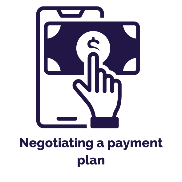 Negotiating a payment plan