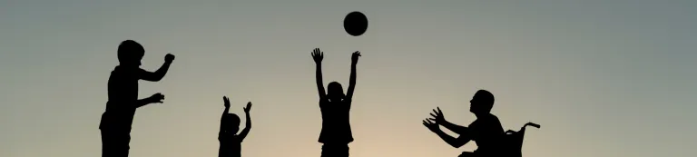 Children playing ball
