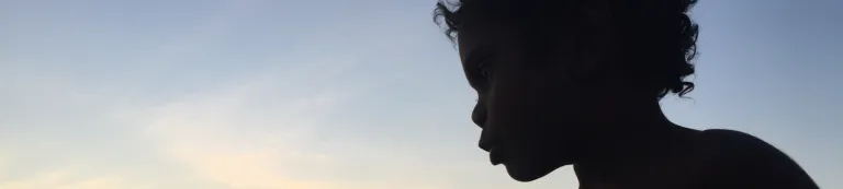Silhouette of a child