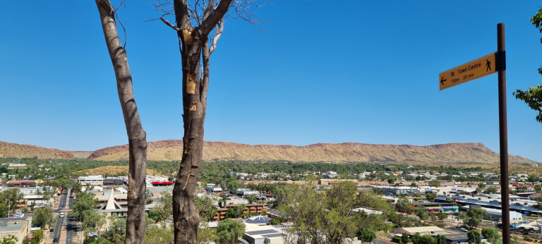 View of Alice Springs from Anzac Hill April 2022