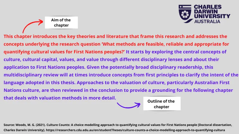 This chapter introduces the key theories and literature that frame this research and addresses the concepts underlying the research question ‘What methods are feasible, reliable and appropriate for quantifying cultural values for First Nations peoples?’ It starts by exploring the central concepts of culture, cultural capital, values, and value through different disciplinary lenses and about their application to First Nations peoples. Given the potentially broad disciplinary readership, this multidiscip