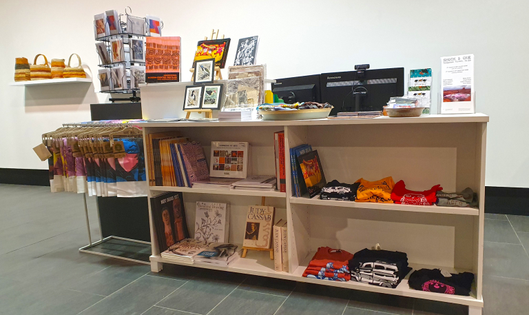 CDU Art Gallery gift shop display