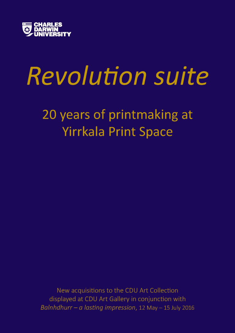 Revolution exhibition brochure cover