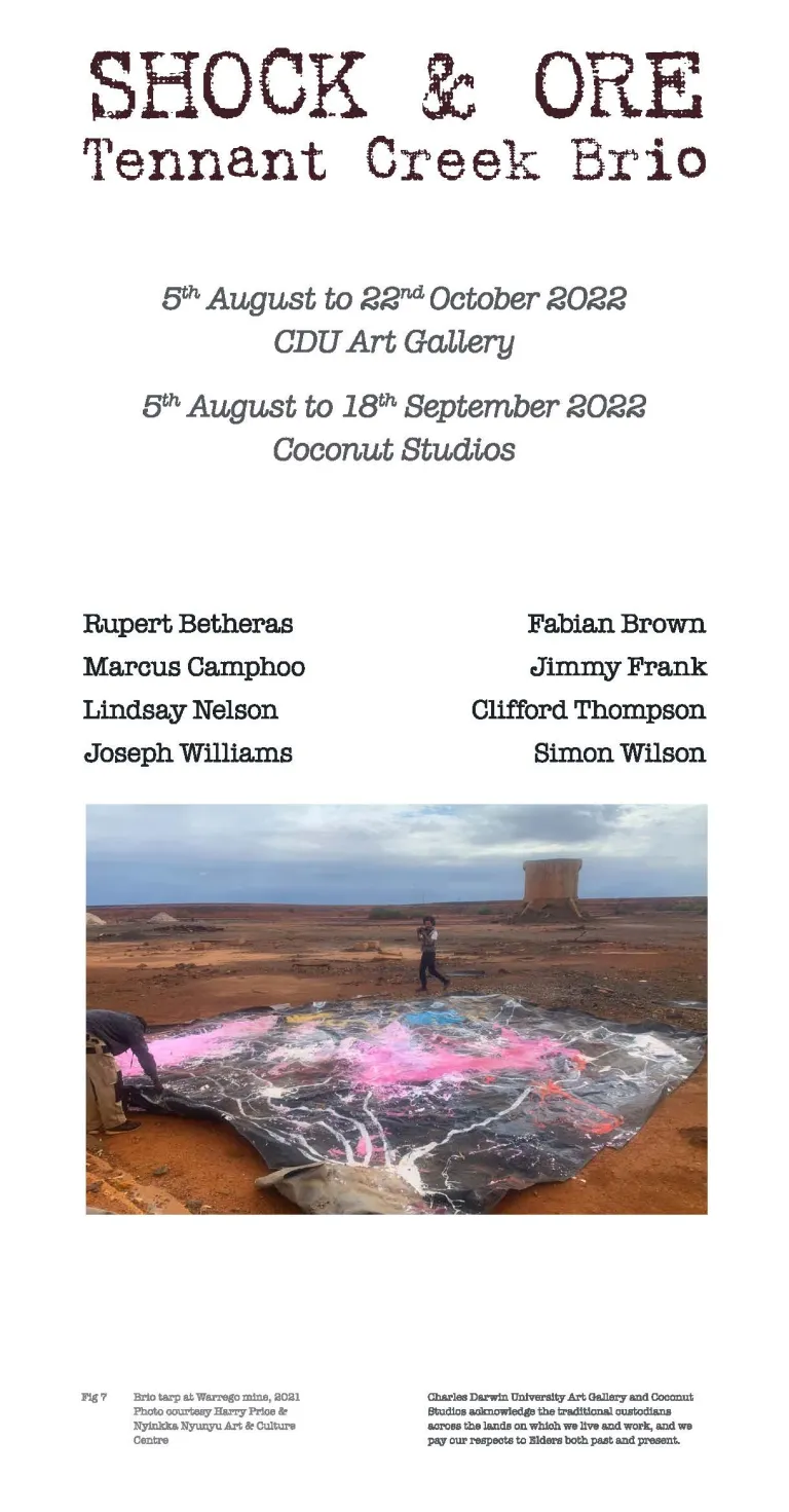 Shock & Ore exhibition brochure cover