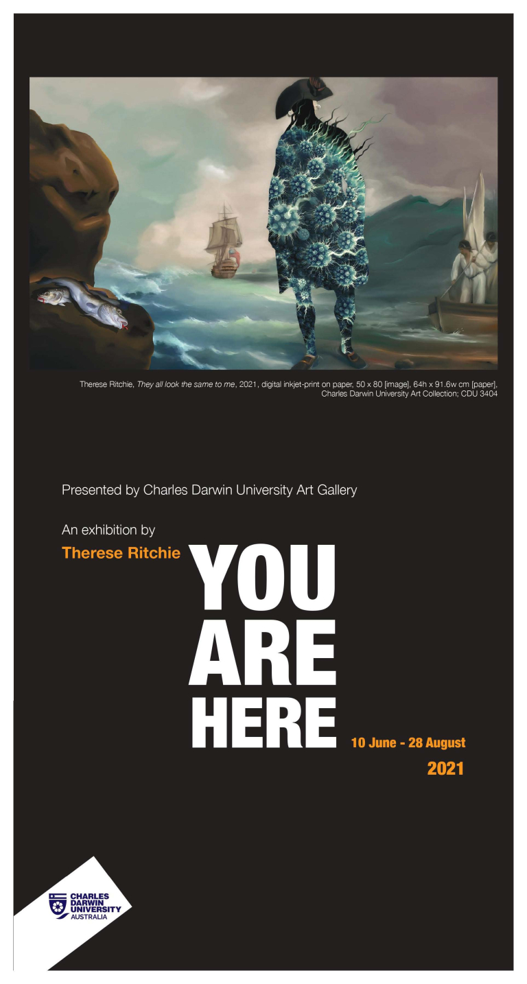 YOU ARE HERE exhibition brochure cover