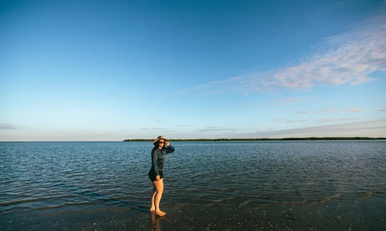 Taylor Marschke studies online from remote location