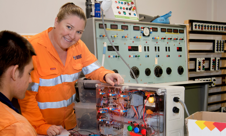 CDU electrotechnology and utilities trainer Sarah Brunton