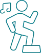Exercise line icon