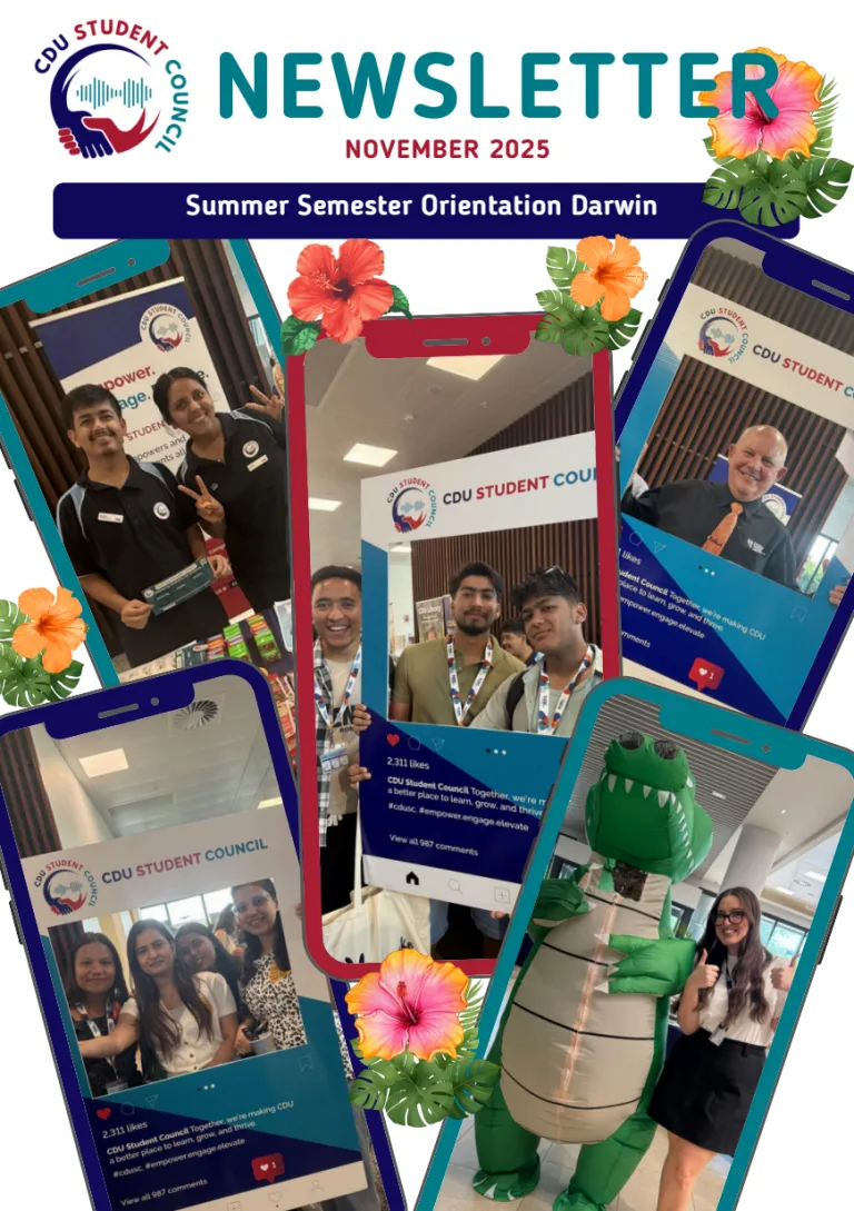 Page 3 of CDUSC Newsletter November - Support at CDU