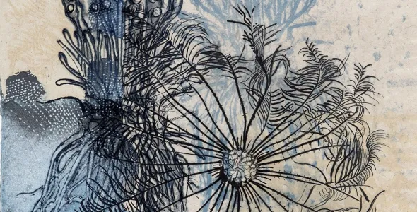 Artwork on handmade paper