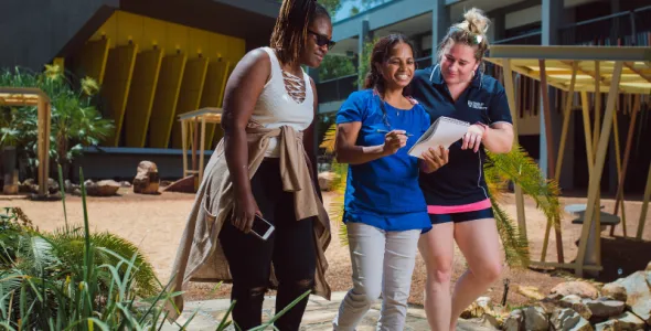 A group of CDU social work students