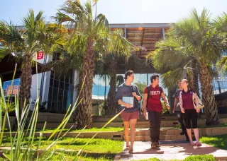 Group of students walking