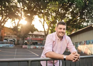 CDU teaching student in regional NSW smiling at the camerA