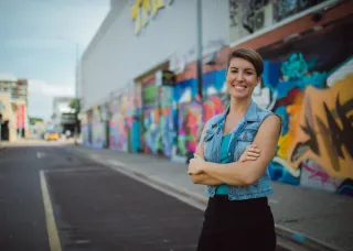 CDU art student allyce smiling