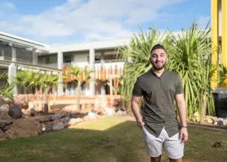 CDU student smiling at the camera