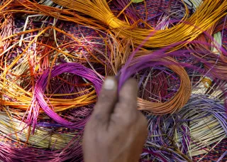 Academy of the Arts banner - basket weaving hand