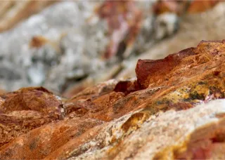 Close up of sandstone rocks in Nightcliff