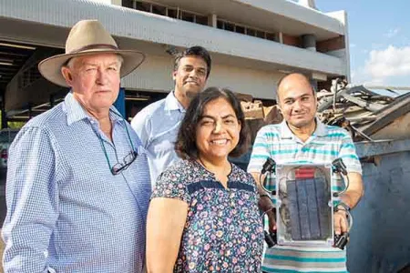 Deepika Mathur and the award winning Smart Skips project team