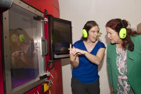 Dr Rebecca Murray and Minister for Defence Industry Melissa Price