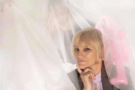 Dr Krissy Wilson considers the paranormal with a ghost and alien in the background.