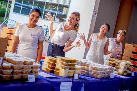 Kindness Shake volunteers