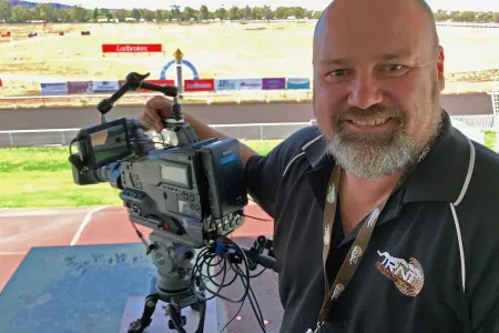 Multimedia Lecturer and horse racing videographer Mikey Boyce adapts to COVID-19 protocols.