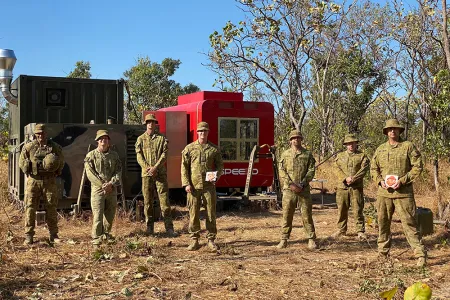 CDU engineers have travelled to a remote area in the NT to train Australian Army soldiers in cutting-edge metal 3D printing technology