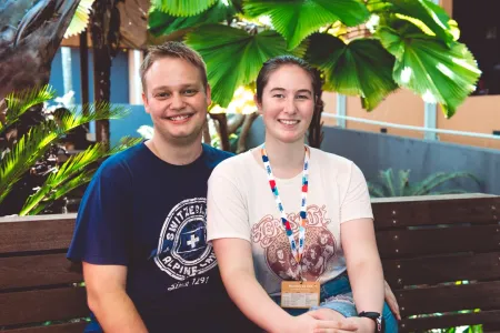 Darwin students Liam Meyer and his partner Jess Lines have chosen different pathways to higher education at Charles Darwin University