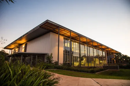 Menzies building at dusk