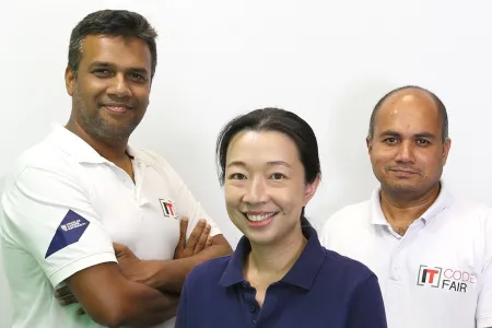 Charles Darwin University IT Code Fair Team members Drs Sami Azam,  Cherry Narumon Sriratanaviriyakul and Bharanidharan Shanmugam who are one of three CDU teams to receive a citation at the Australian Awards for University Teaching