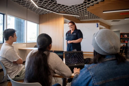 VET Lecturer Wendy Blight in the classroom