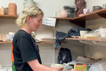 CDU student Mikaila Rogers is among 40 students whose works will be on display for ceramics exhibition. 