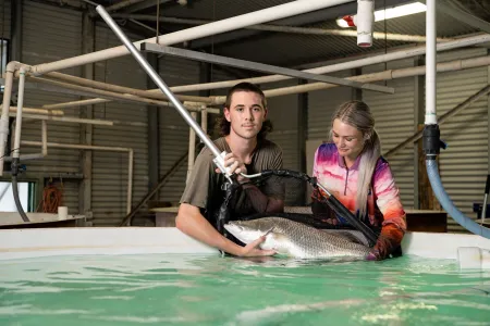 Aquaculture students