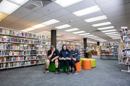 Students in Alice Springs Library