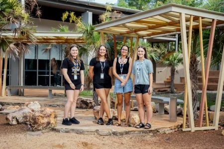 School students from around the Territory are engaging with CDU facilities and colleges during the Aspire Dry Season Camp to experience university life. 