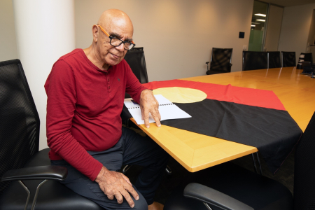 Respected First Nations artist and activist Harold Thomas will be presented with an honourary doctorate from Charles Darwin University (CDU) this week.