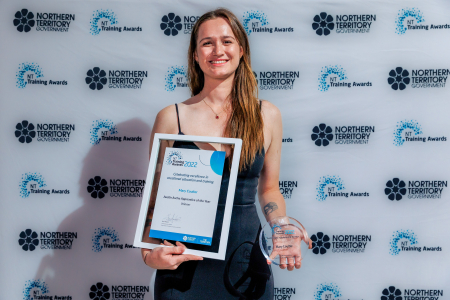 Charles Darwin University (CDU) student and instrumentation technician Mary Coulter will represent the NT for Apprentice of the Year at the 2022 Australian Training Awards.