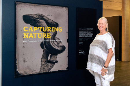 : A new exhibit, 'Capturing nature: early photography at the Australian Museum 1857 -1893' opens on November 16 at the CDU Art Gallery. Pictured: CDU Art Gallery Curator, Dr Joanna Barrkman. 
